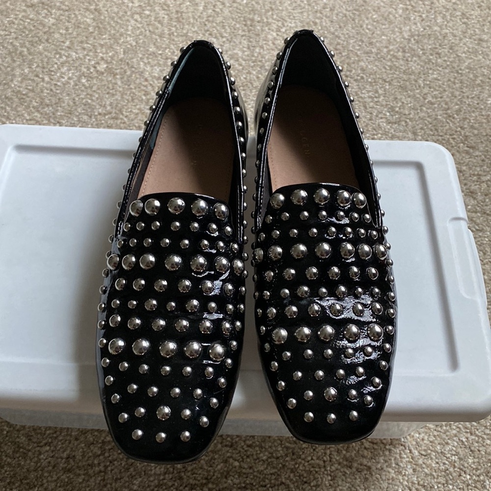Halogen Patent Stud Loafers